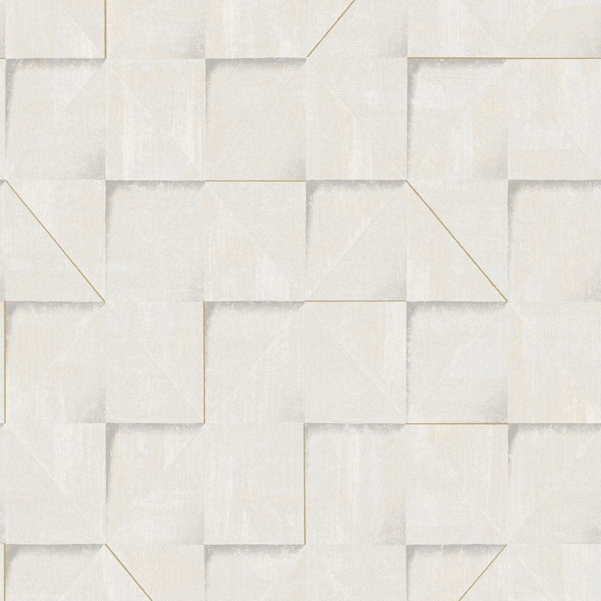 Prism Grid Wallpaper - White pattern