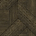 Sculpted Chevron Wood Panels Wallpaper - Brown pattern
