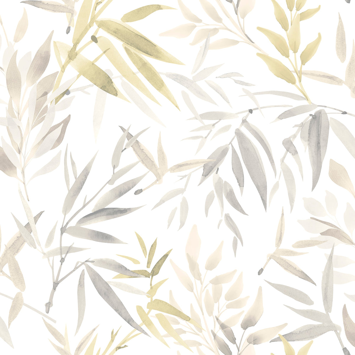 Painted Canopy Wallpaper - Beige pattern