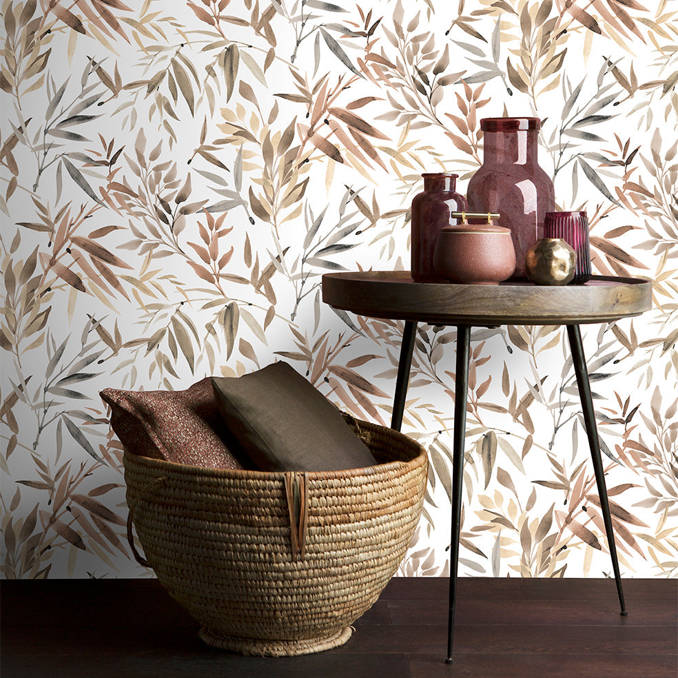 Painted Canopy Wallpaper - Red room view
