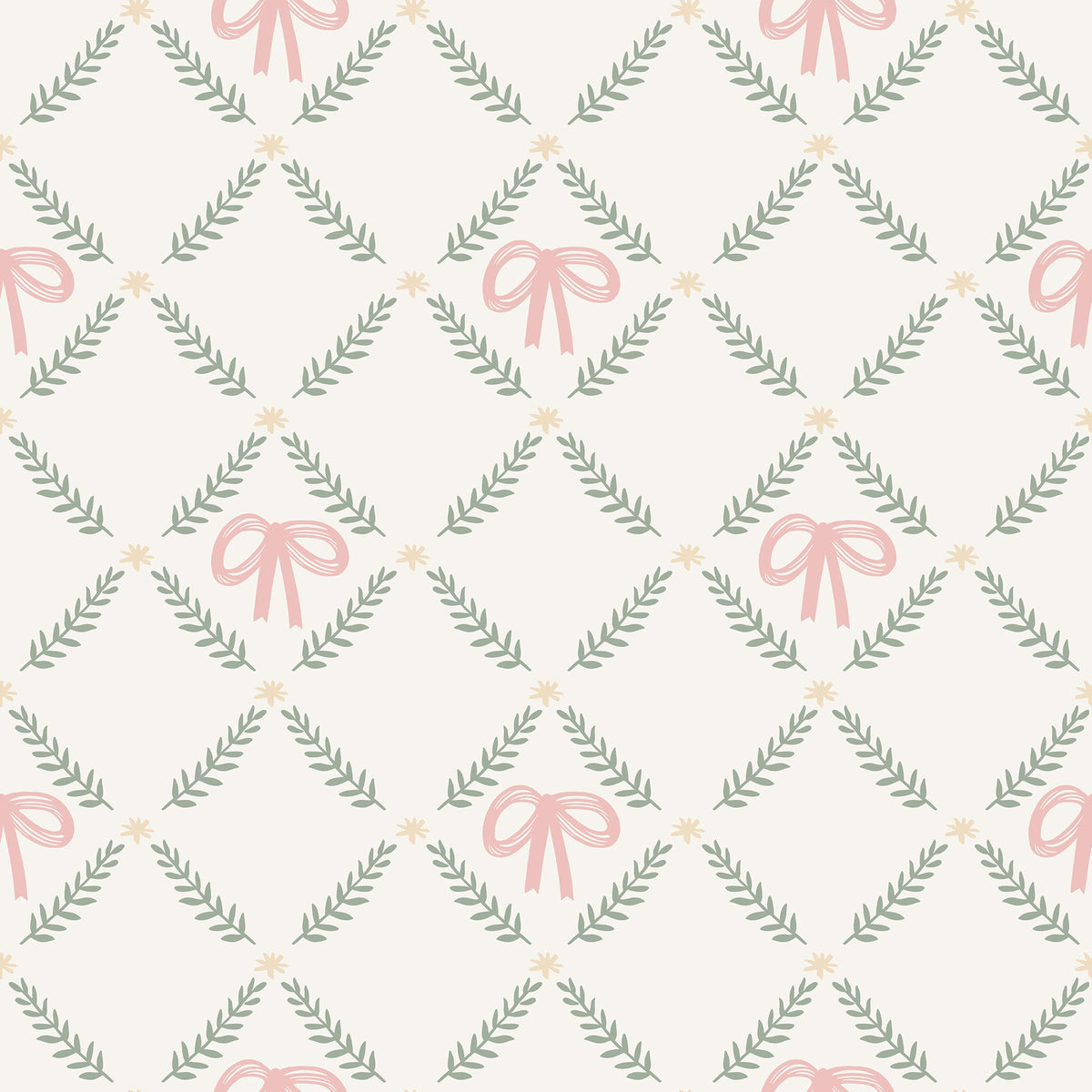 Heirloom Bow Trellis Peel and Stick Wallpaper - Multi pattern