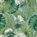 Island Eden Peel and Stick Wallpaper - Blue pattern
