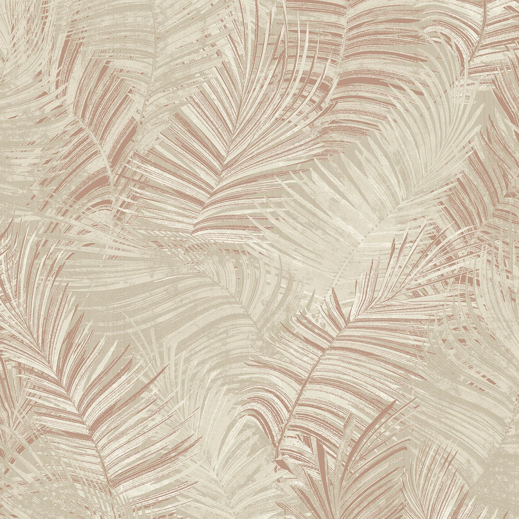 Palm Haven Peel and Stick Wallpaper - Cream pattern