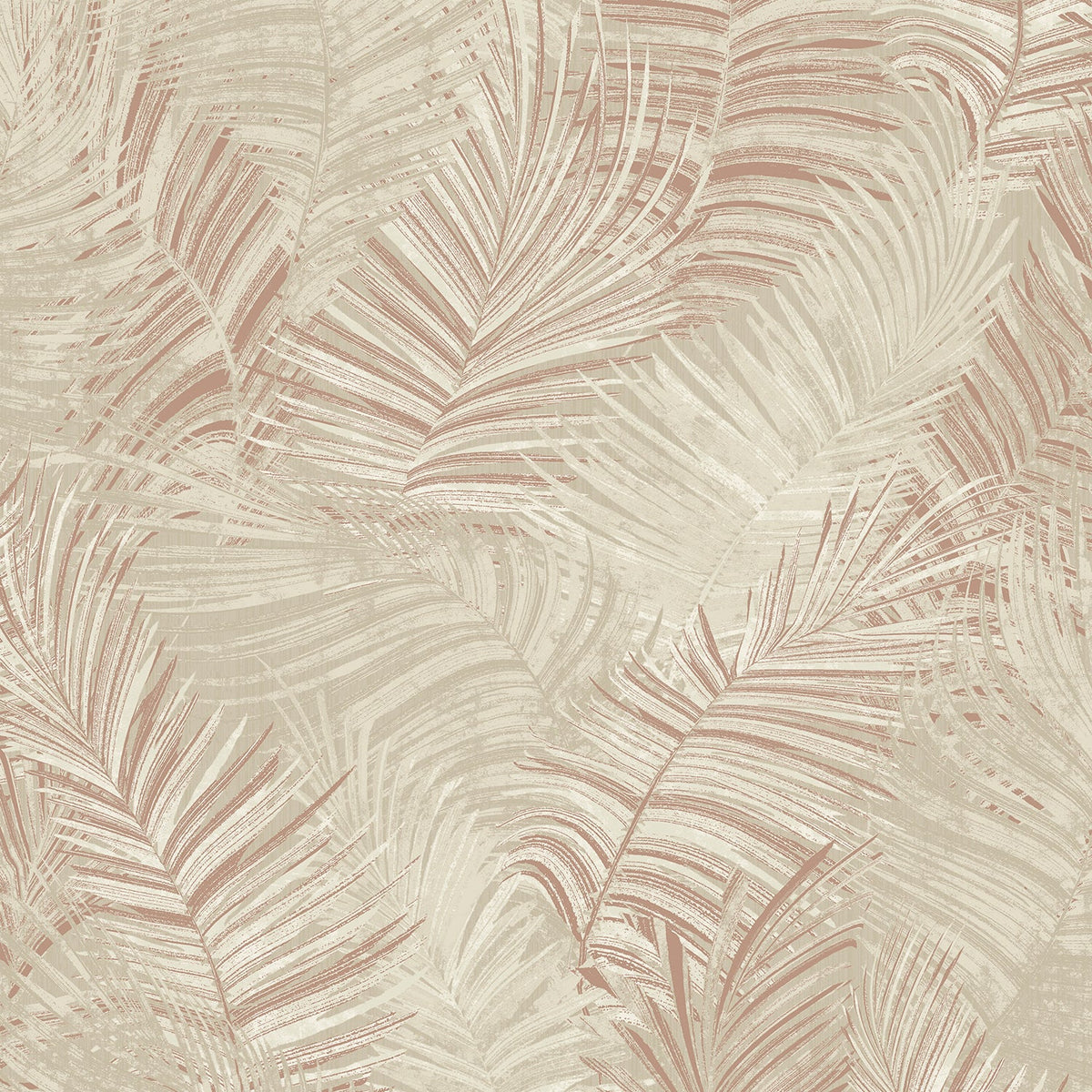 Palm Haven Peel and Stick Wallpaper - Cream pattern