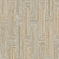 Threadline Geo Stitch Wallpaper - Gold pattern