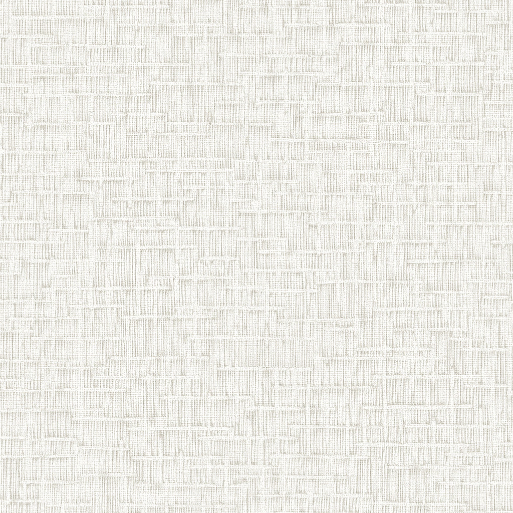 Crosshatch Weave Wallpaper - White pattern