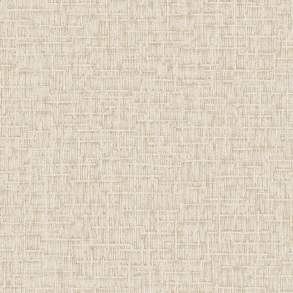 Crosshatch Weave Wallpaper - Beige pattern