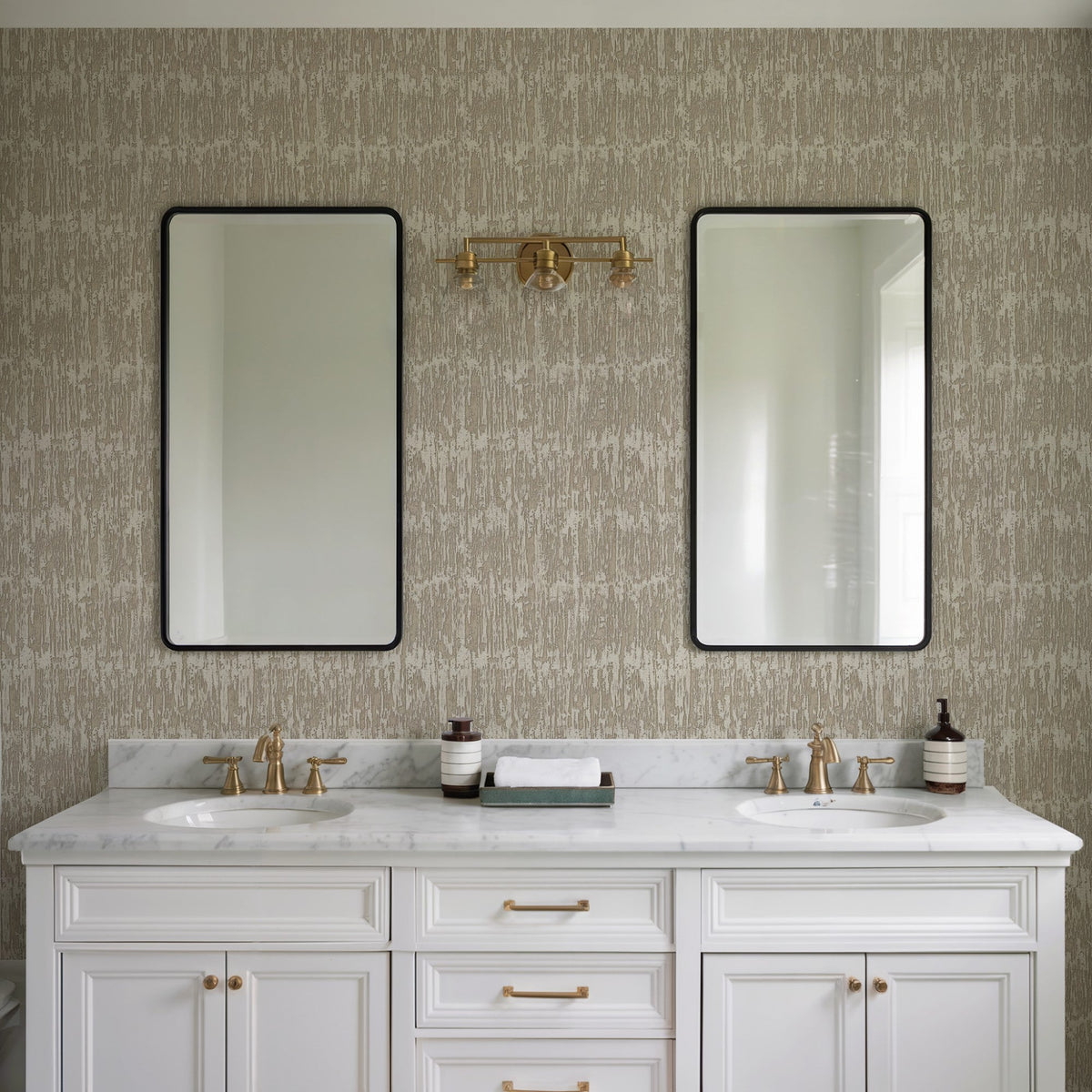 Weathered Slate Wallpaper - Gold room view