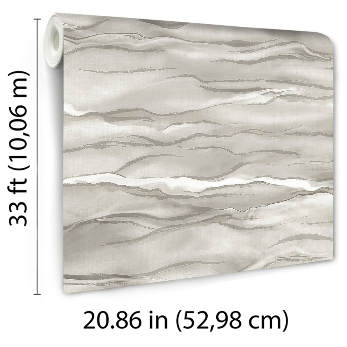 Desert Sands Wallpaper - Taupe room view