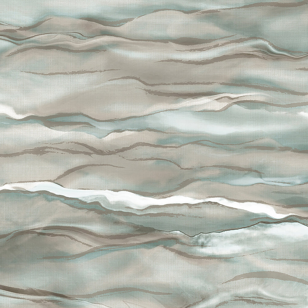 Desert Sands Wallpaper - Aqua Silver pattern