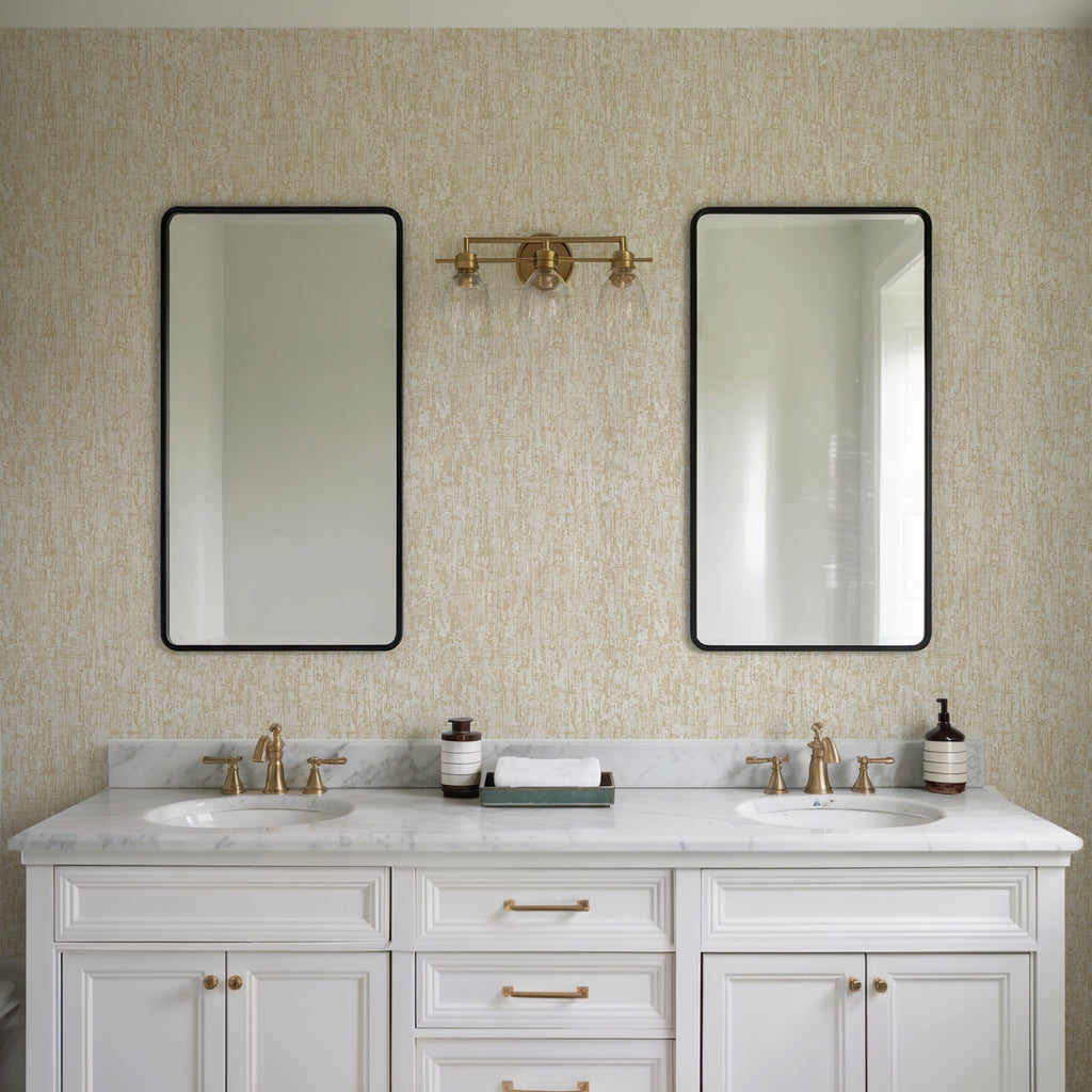Santa Fe Concrete Lux Wallpaper - Beige room view
