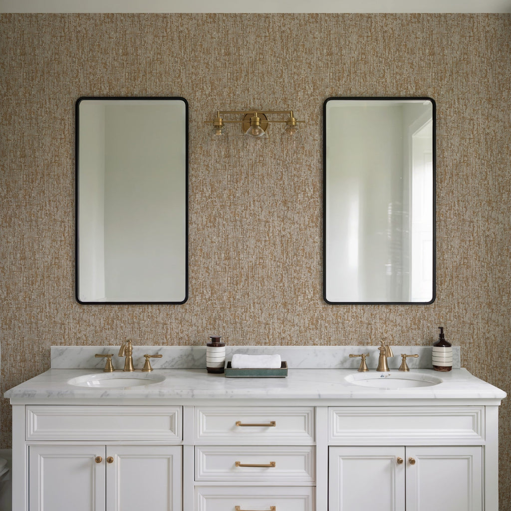 Santa Fe Concrete Lux Wallpaper - Brown room view