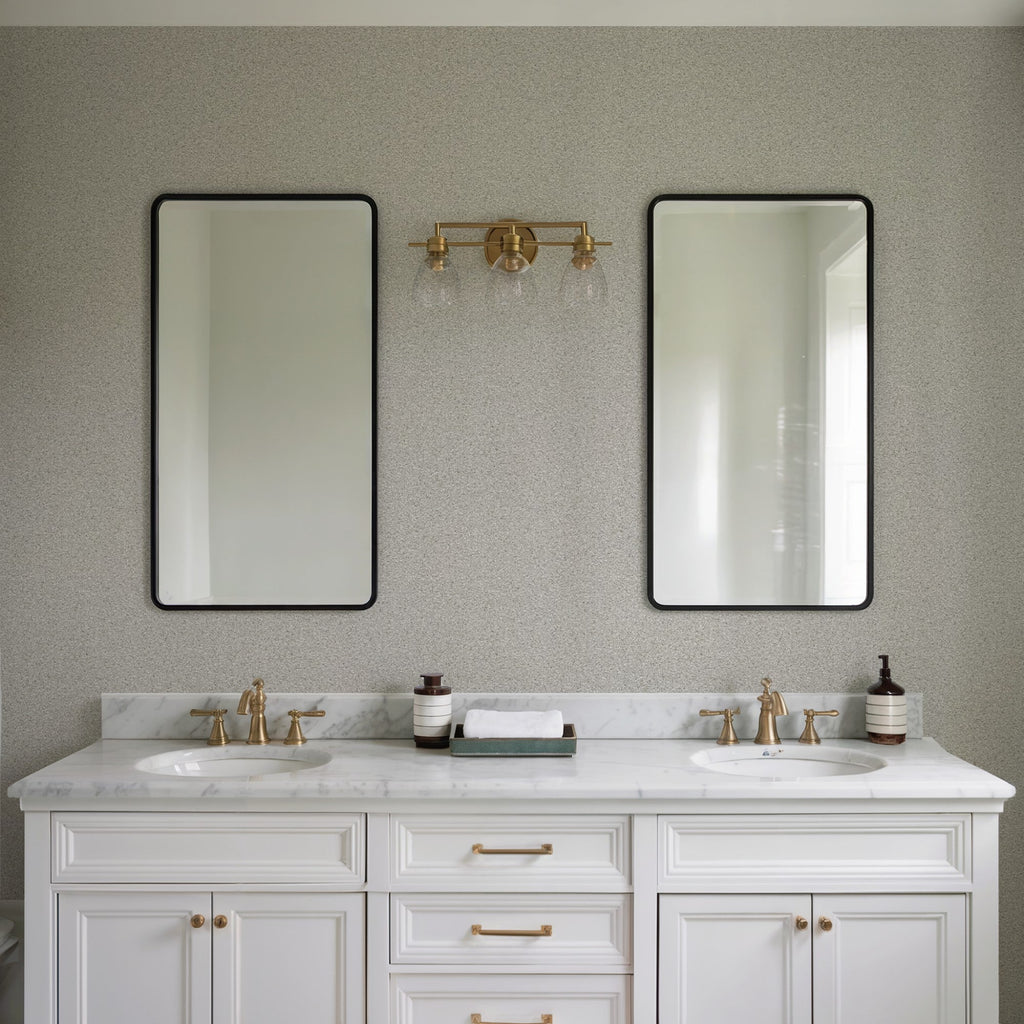 Granite Wallpaper - Taupe room view