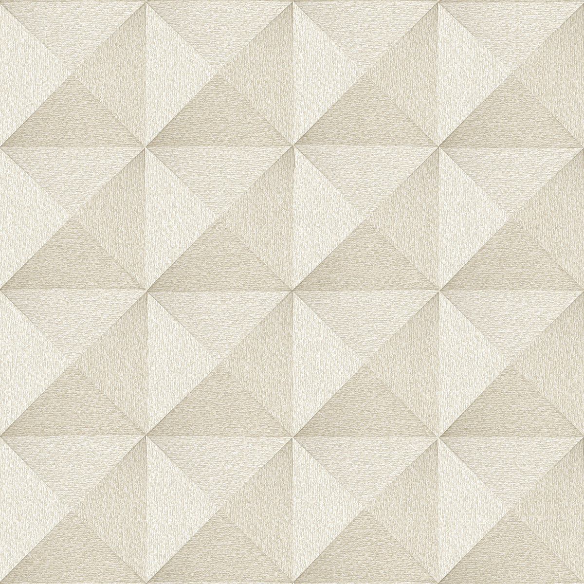 Woven Prism Wallpaper - Cream pattern
