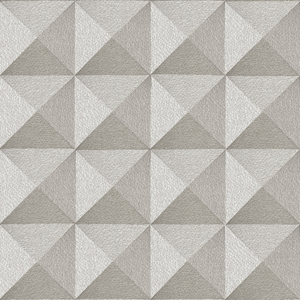 Woven Prism Wallpaper - Taupe pattern