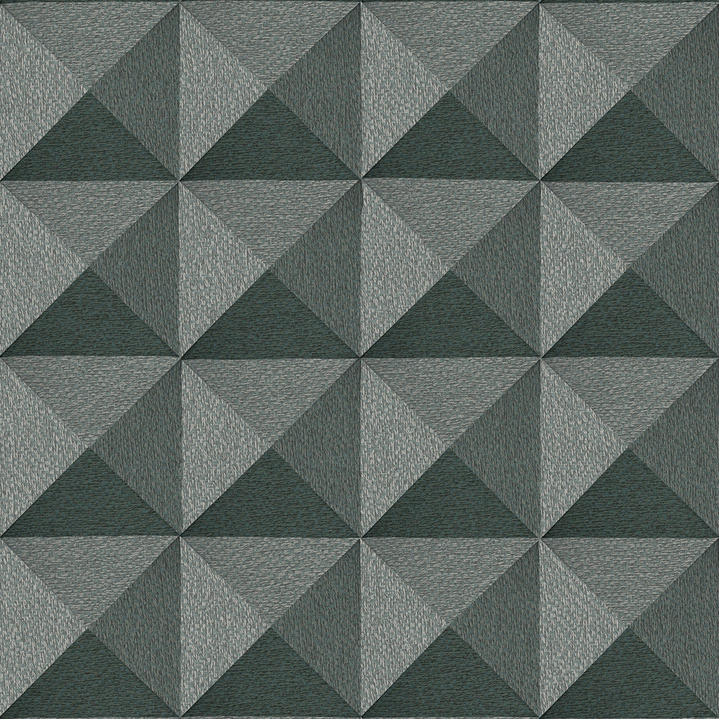 Woven Prism Wallpaper - Blue Slate pattern