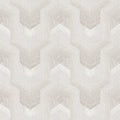 Embroidered Polygonal Dream Wallpaper - White pattern