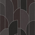Stitched Arches Wallpaper - Black pattern