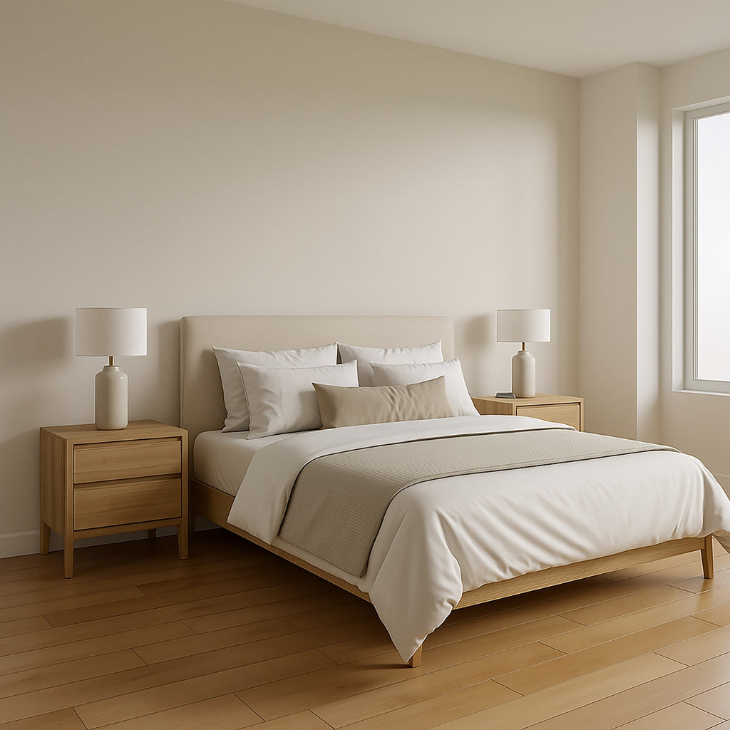 Wicker Cube Wallpaper - White room view