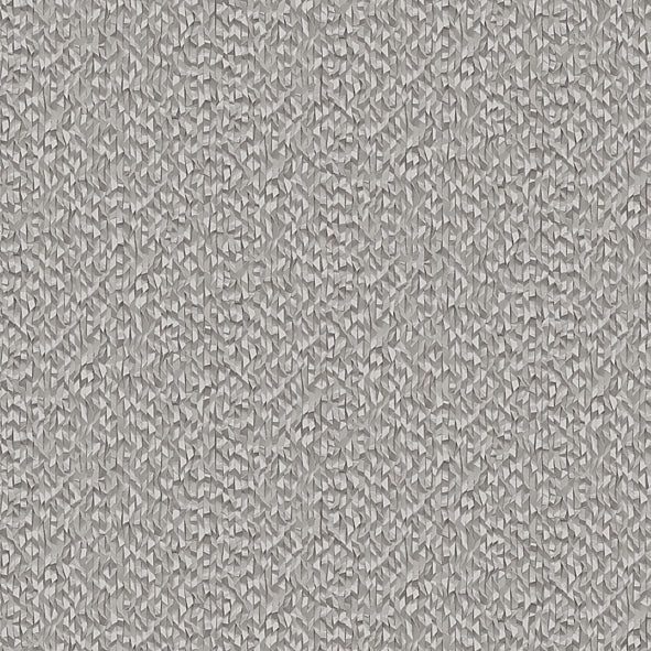 Textured Weave Plain Wallpaper - Gray pattern