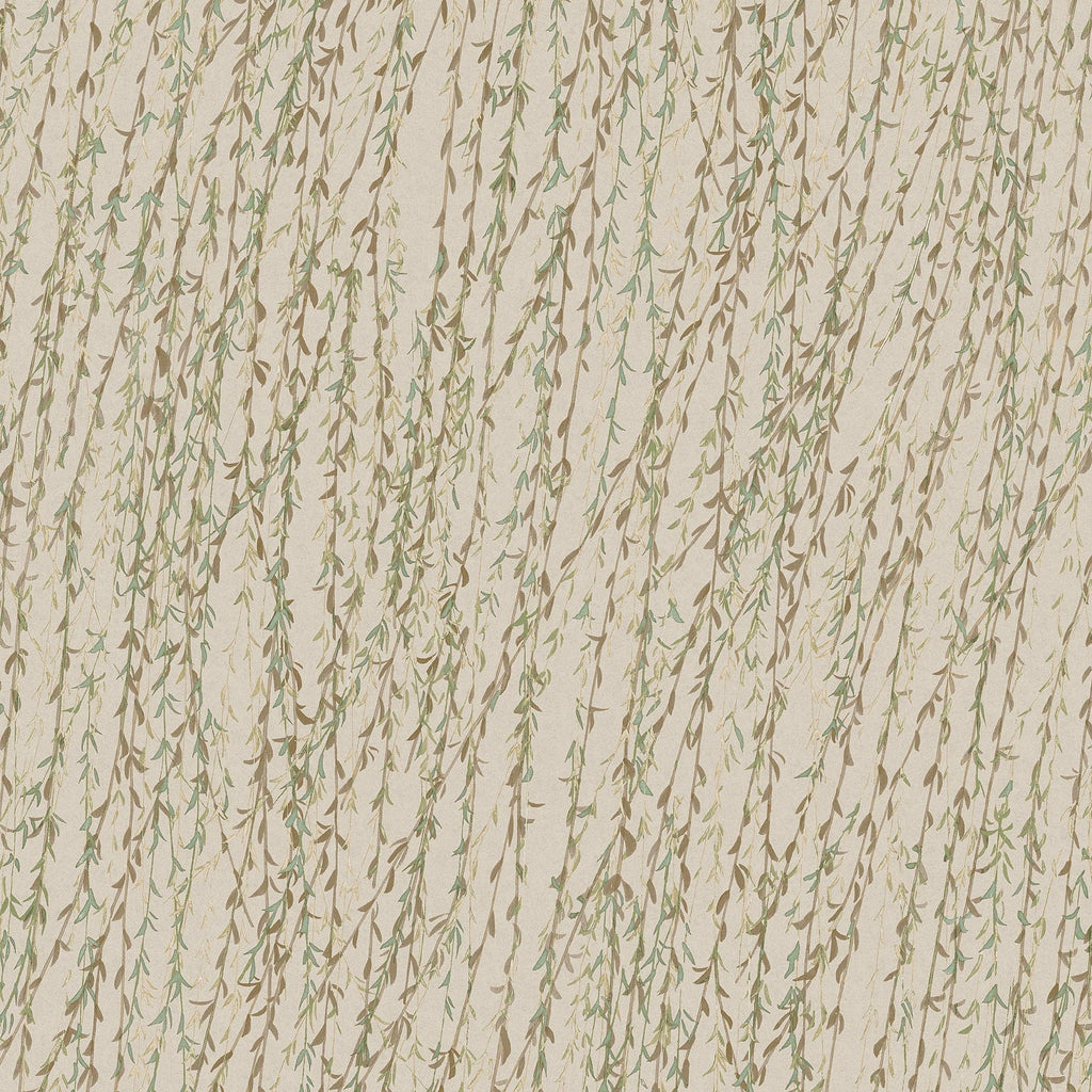 Willow Streamside Wallpaper - Sage pattern