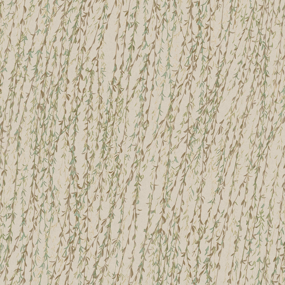 Willow Streamside Wallpaper - Sage pattern