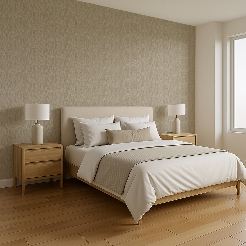 Willow Streamside Wallpaper - Sage room view