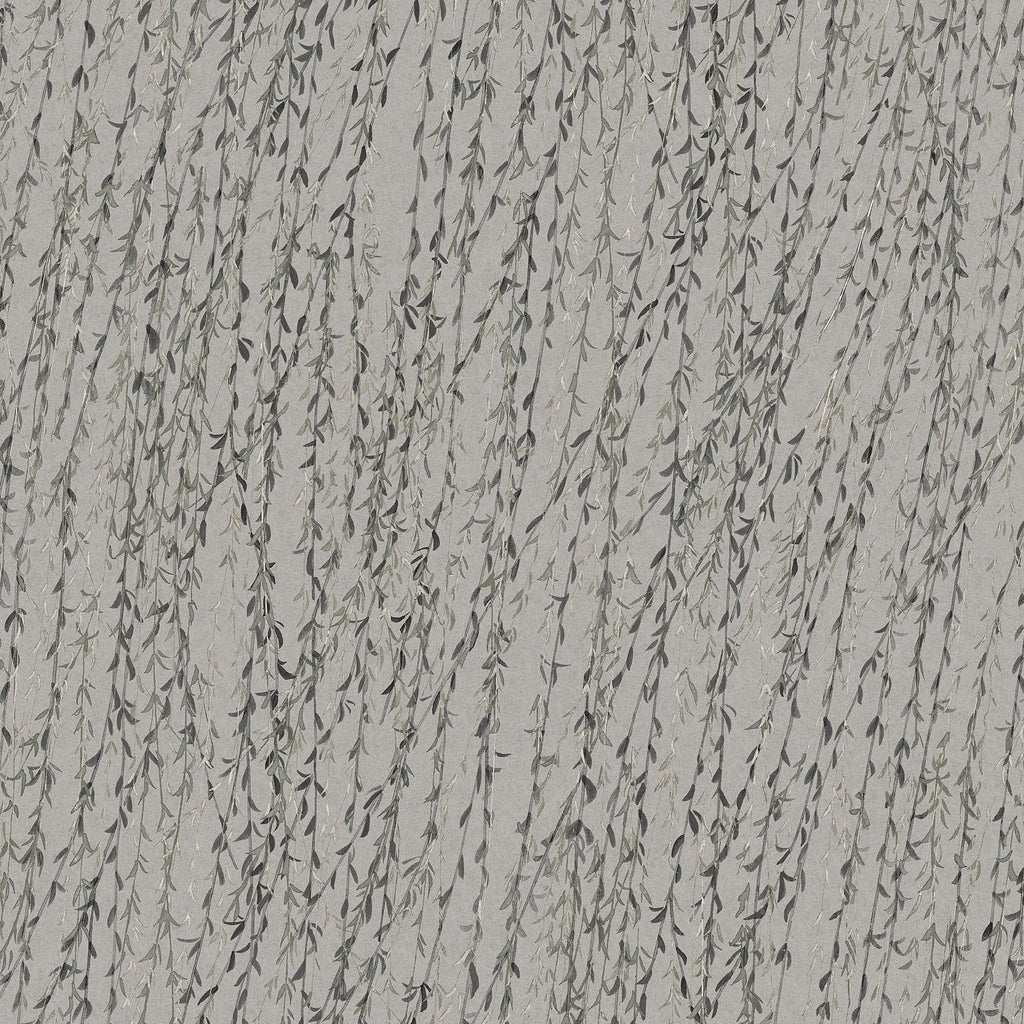 Willow Streamside Wallpaper - Gray pattern
