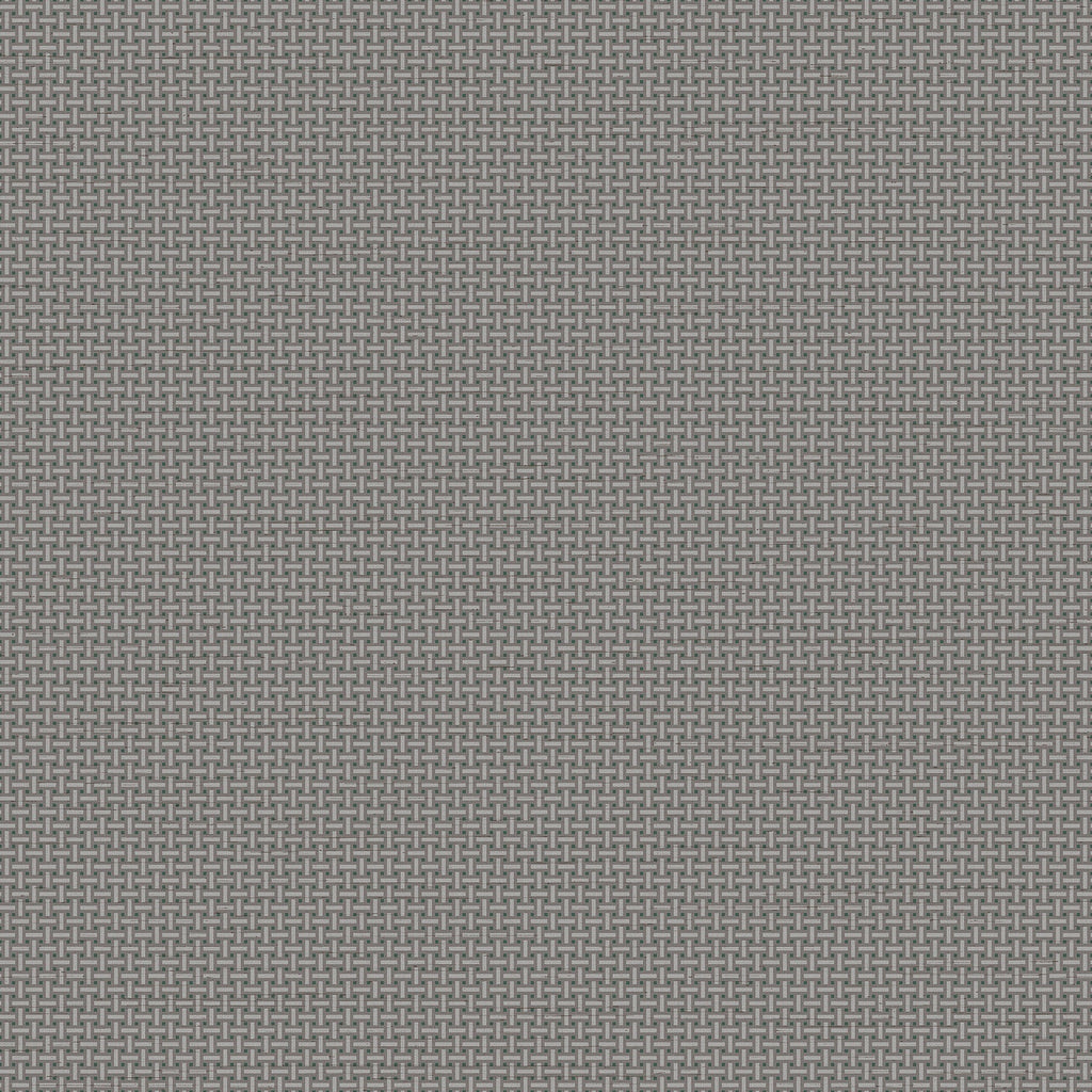 Cane Lattice Wallpaper - Dark Gray pattern