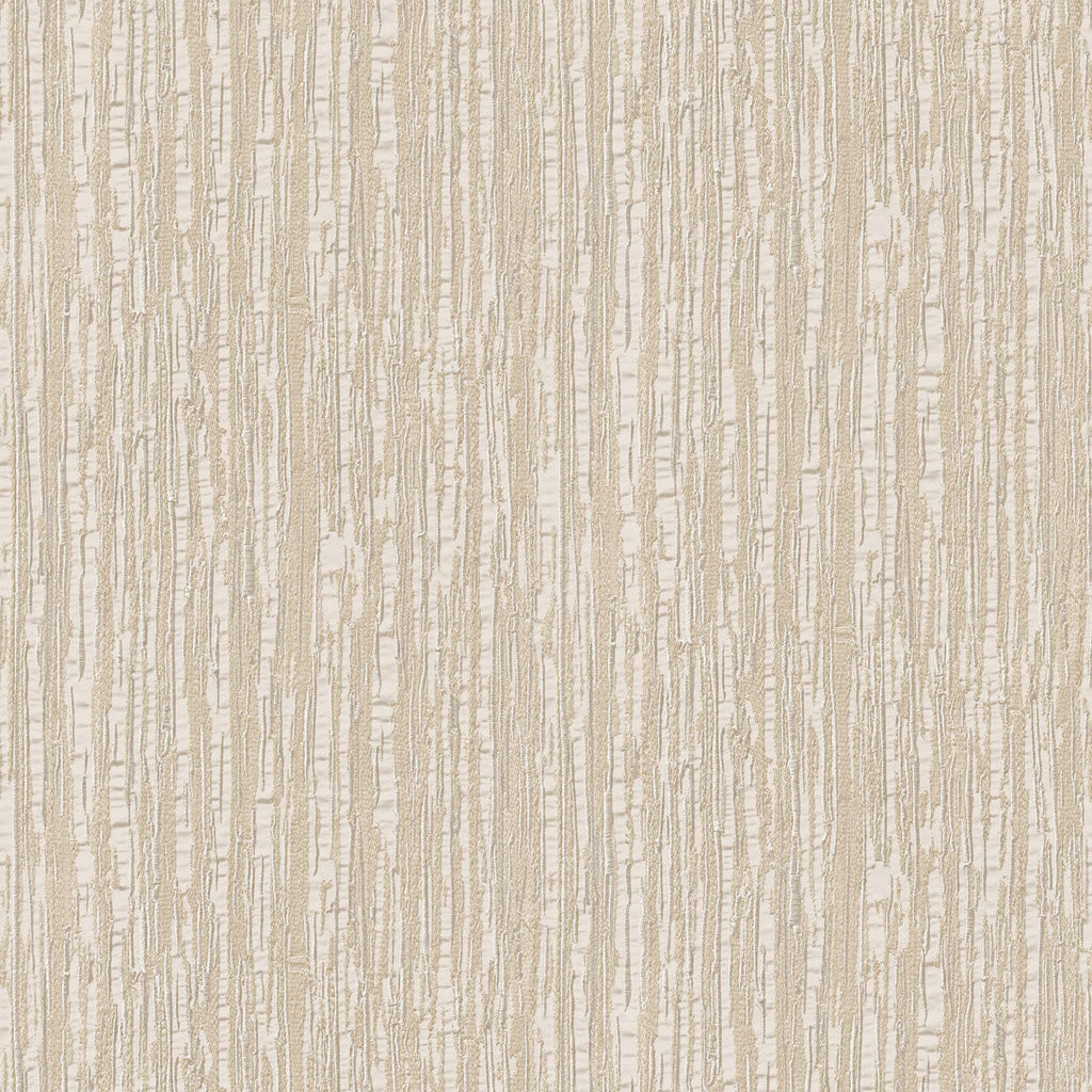 Embroidered Crushed Silk Wallpaper - Cream pattern
