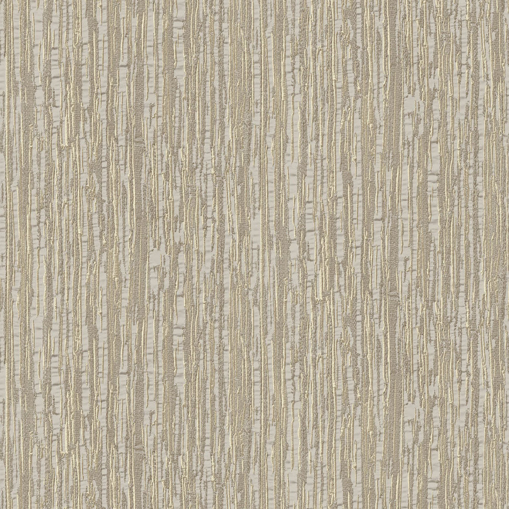 Embroidered Crushed Silk Wallpaper - Gold pattern