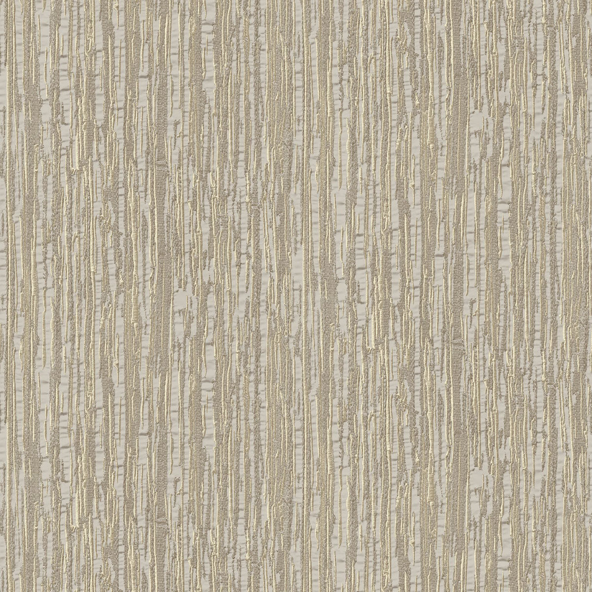 Embroidered Crushed Silk Wallpaper - Gold pattern