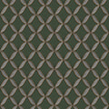 Geometric Trellis Wallpaper - Green pattern