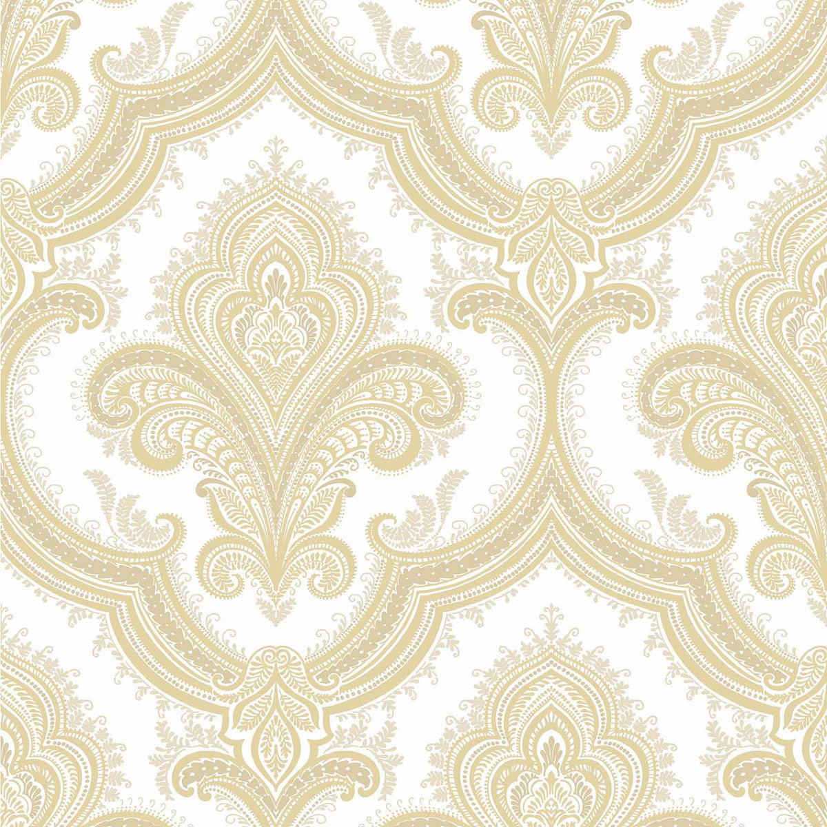 Traditional Damask Wallpaper - Gold pattern