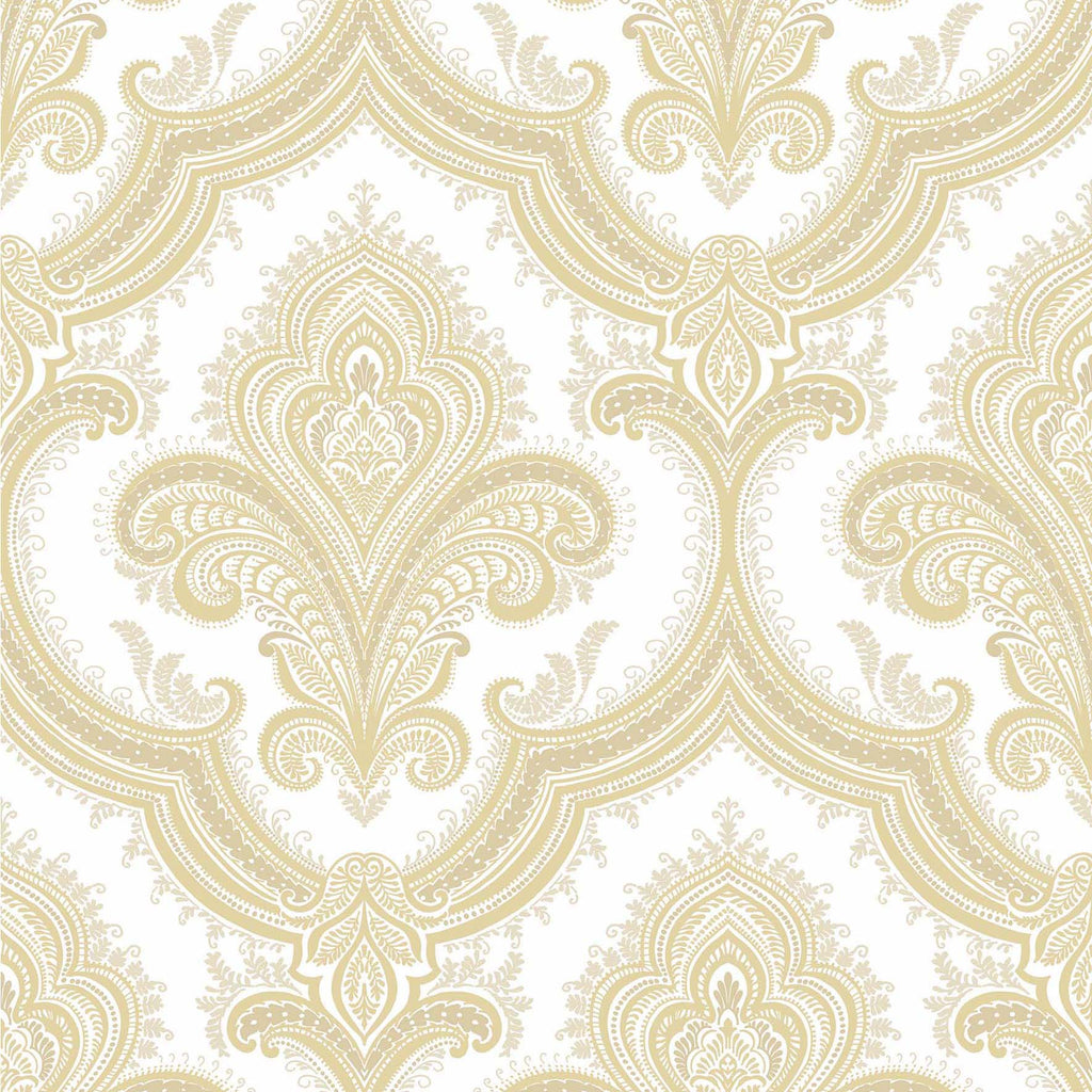 Traditional Damask Wallpaper - Gold pattern