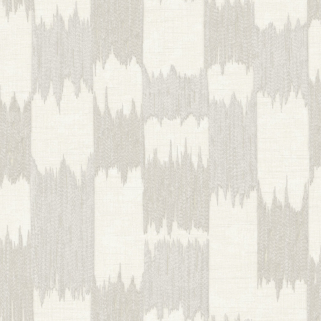 Ikat Echo Wallpaper - White pattern