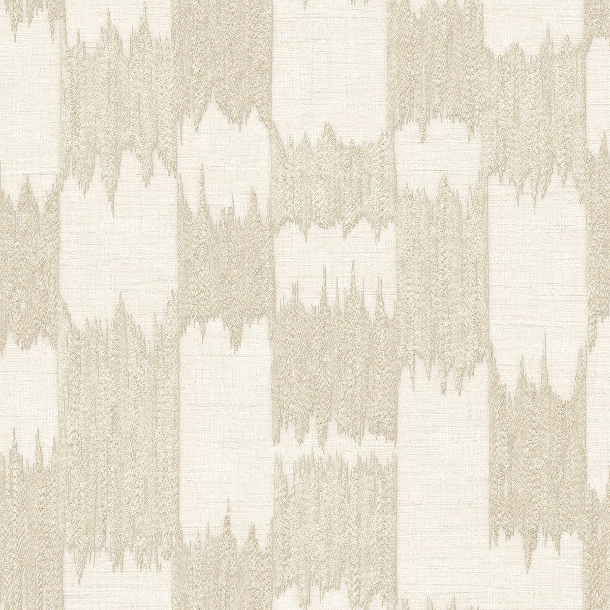 Ikat Echo Wallpaper - Beige pattern
