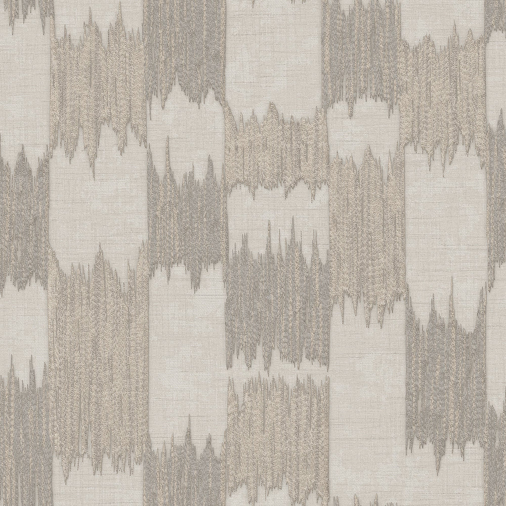 Ikat Echo Wallpaper - Taupe pattern
