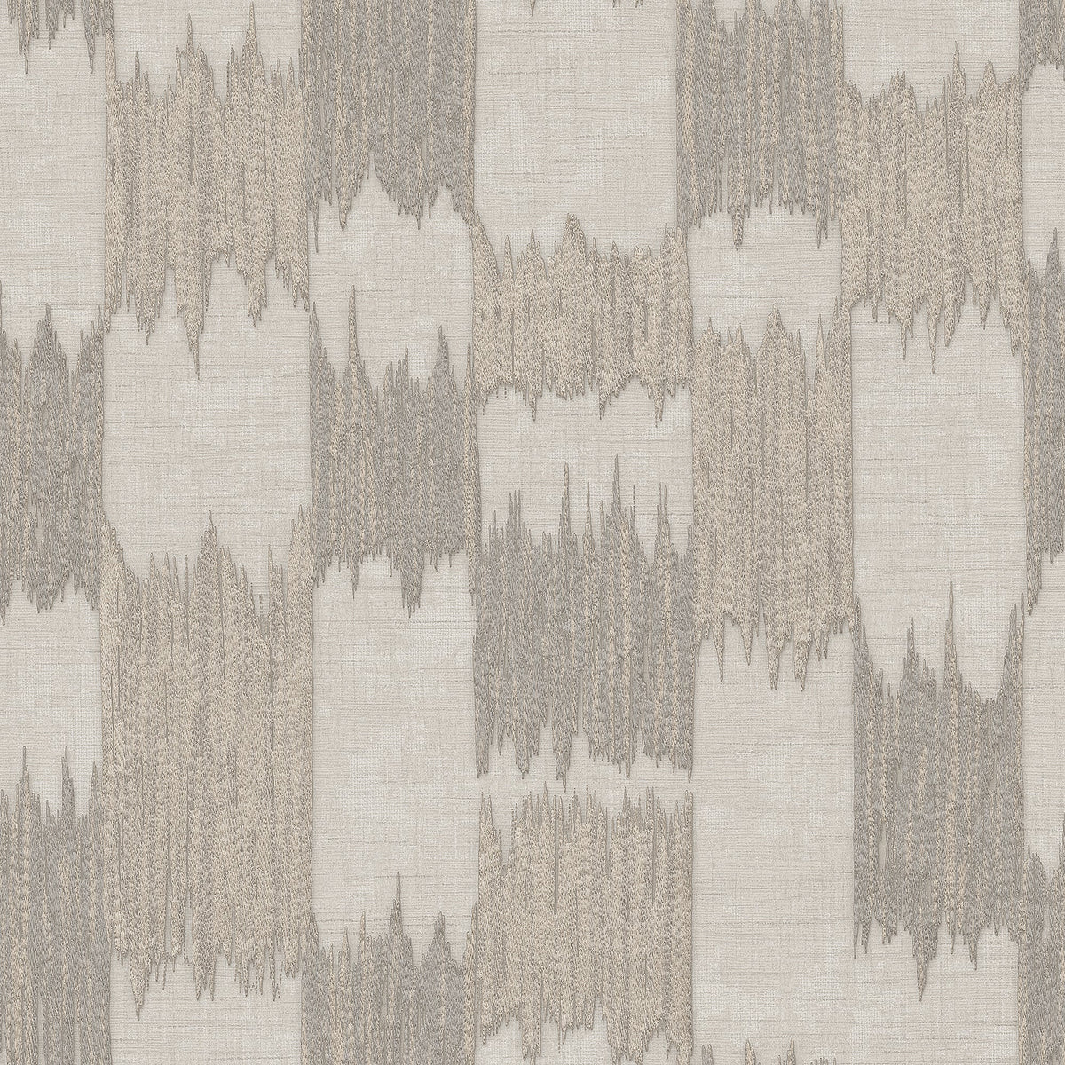 Ikat Echo Wallpaper - Taupe pattern