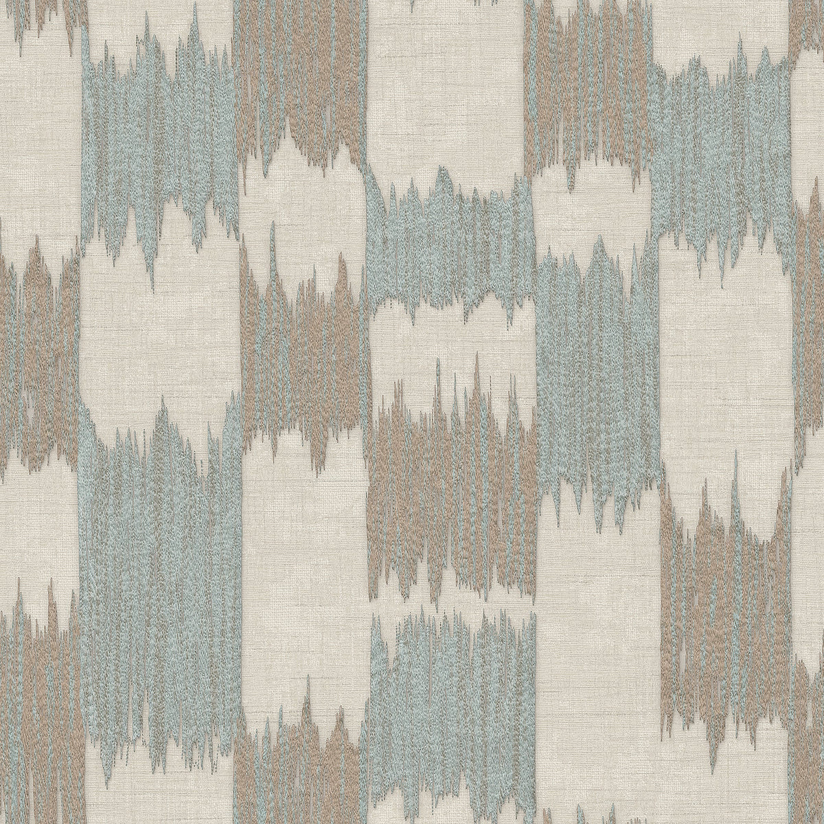 Ikat Echo Wallpaper - Blue pattern