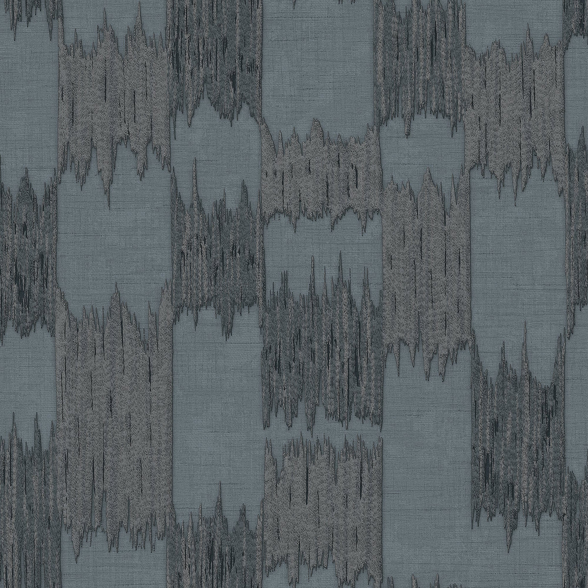 Ikat Echo Wallpaper - Black pattern