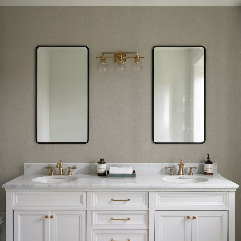 Crushed Linen Texture Wallpaper - Taupe room view