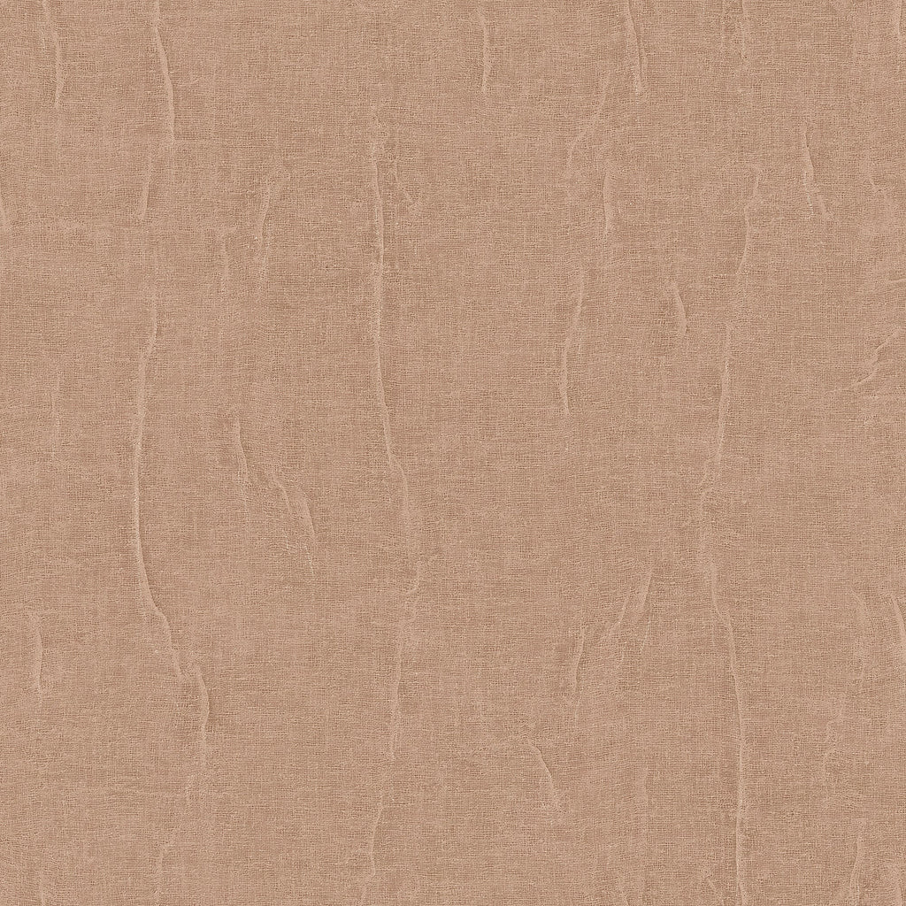 Crushed Linen Texture Wallpaper - Tan pattern
