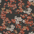 Embroidered Cherry Bloom Wallpaper - Black pattern