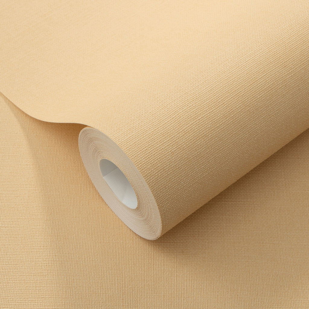 Linea Textile Wallpaper - Orange room view