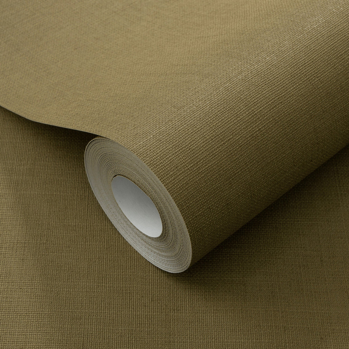 Linea Textile Wallpaper - Olive room view