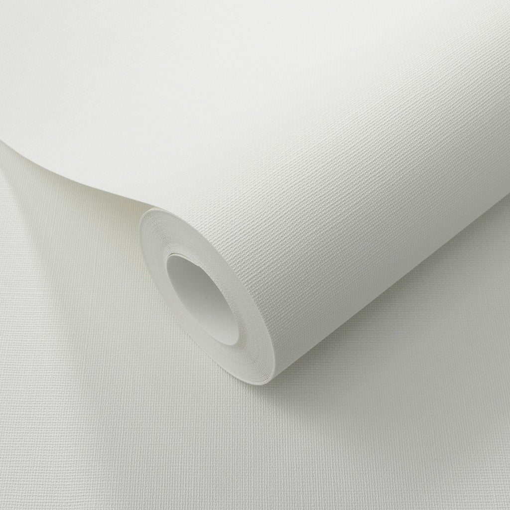 Linea Textile Wallpaper - Beige room view