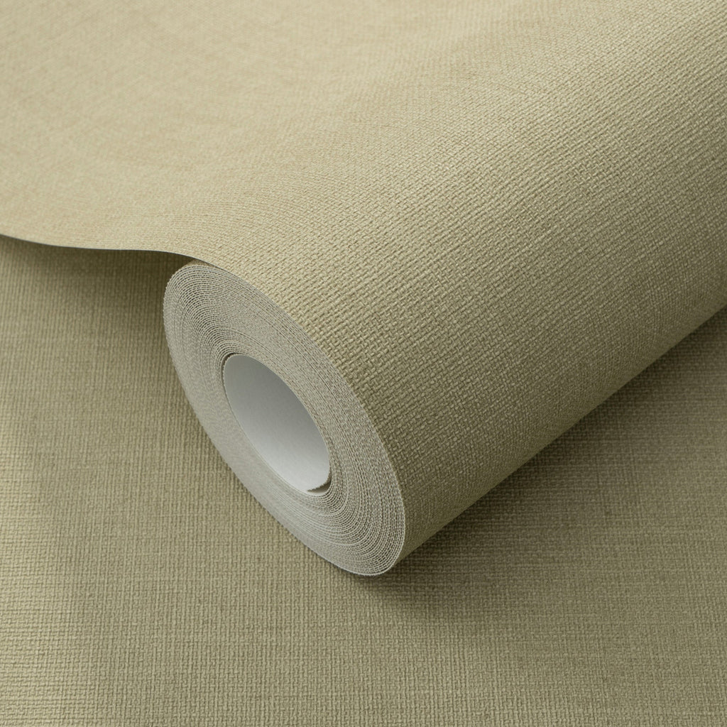 Linea Textile Wallpaper - Sage room view