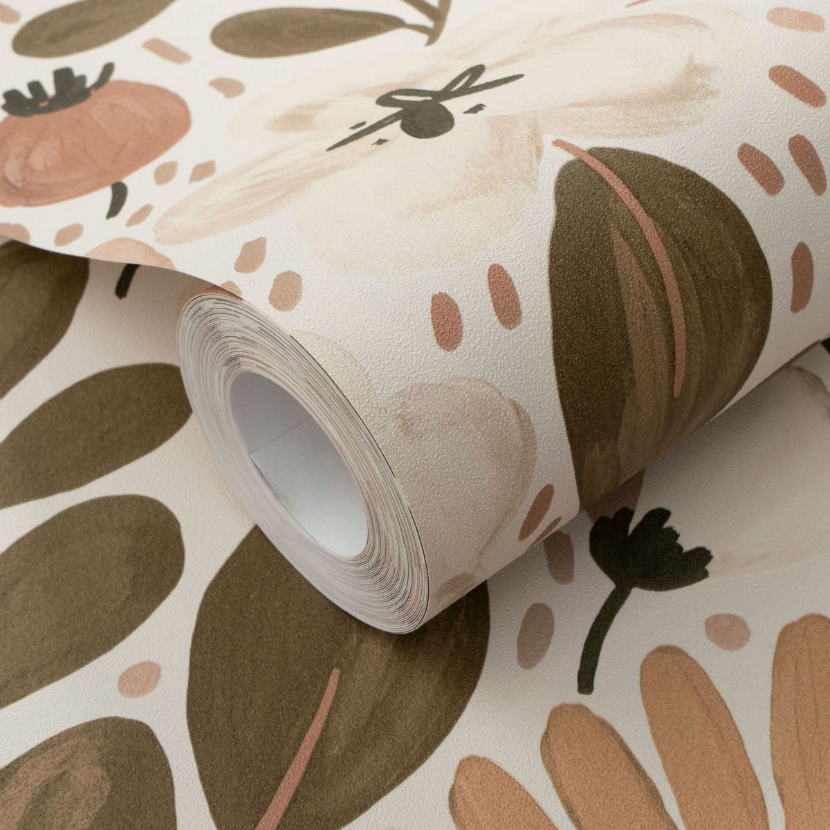 Poetic Garden Wallpaper - Brown room view
