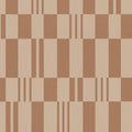 Sun Geo Stripe Wallpaper - Brown pattern
